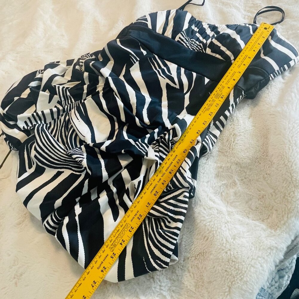 Zebra Print Strapless Party Dress By Ruby Rox Size 11 - Picture 8 of 11